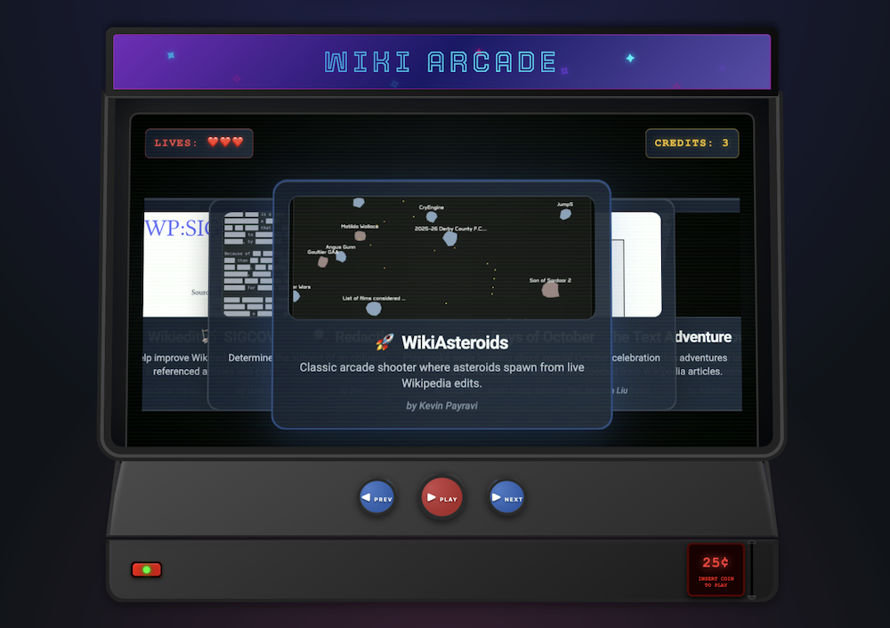 Wiki Arcade screenshot